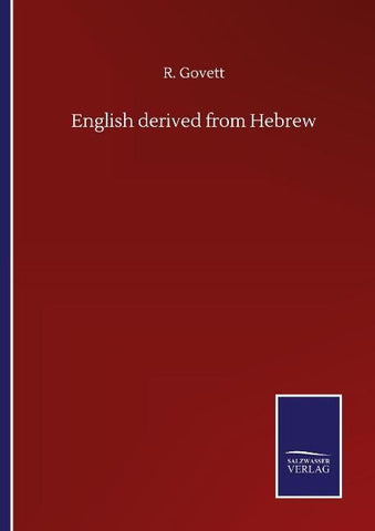 English derived from Hebrew