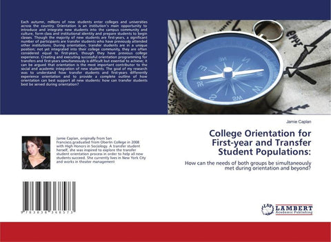 College Orientation for First-year and Transfer Student Populations: