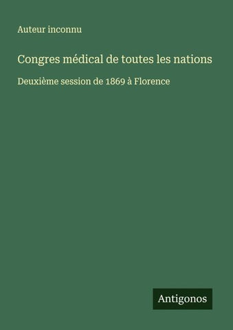 Congres médical de toutes les nations