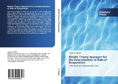 Kinetic Theory Approach for the Determination of Rate of Evaporation