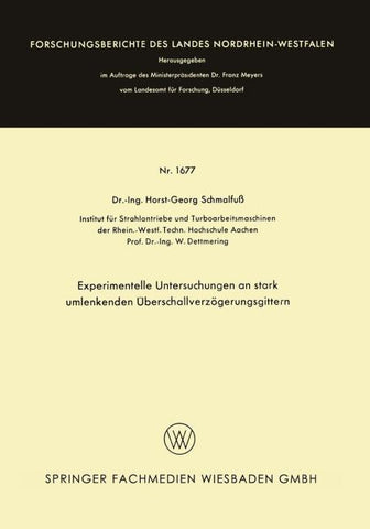 Experimentelle Untersuchungen an stark umlenkenden Überschallverzögerungsgittern