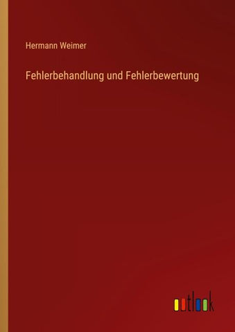 Fehlerbehandlung und Fehlerbewertung