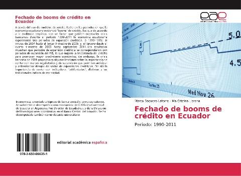 Fechado de booms de crédito en Ecuador