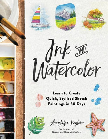 Ink and Watercolor