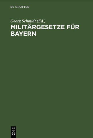 Militärgesetze für Bayern