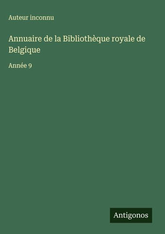 Annuaire de la Bibliothèque royale de Belgique