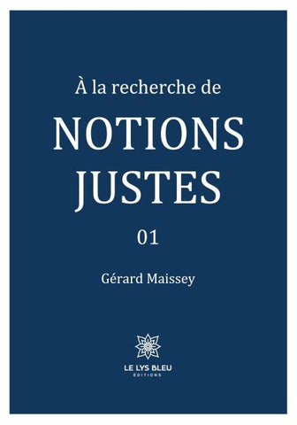 À la recherche de NOTIONS JUSTES