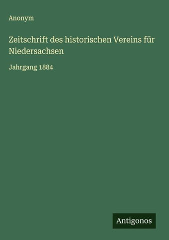 Zeitschrift des historischen Vereins für Niedersachsen