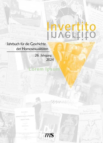 Invertito. Jahrbuch für die Geschichte der Homosexualitäten