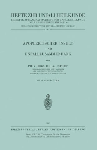 Apoplektischer Insult und Unfallzusammenhang