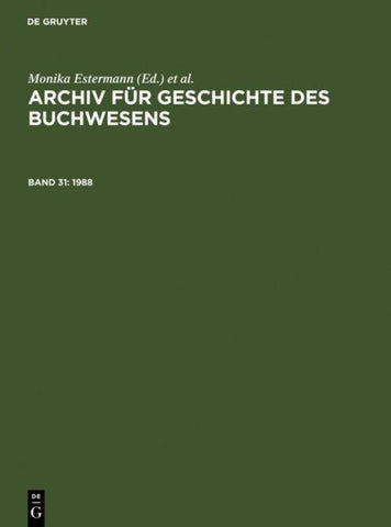 Archiv für Geschichte des Buchwesens / 1988