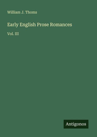 Early English Prose Romances