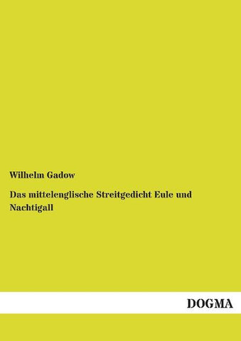 Das mittelenglische Streitgedicht Eule und Nachtigall