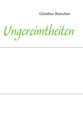 Ungereimtheiten