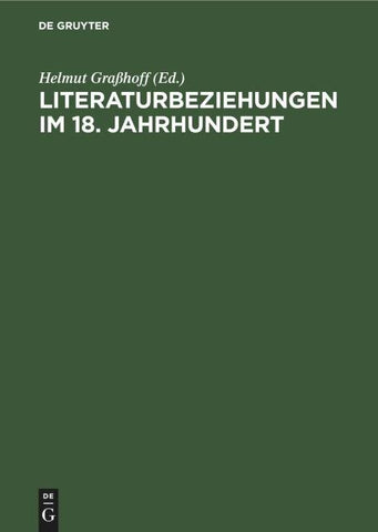 Literaturbeziehungen im 18. Jahrhundert