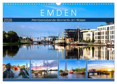 EMDEN Atemberaubende Momente am Wasser (Wandkalender 2026 DIN A3 quer), CALVENDO Monatskalender