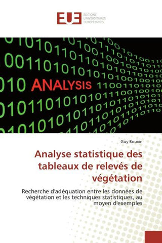 Analyse statistique des tableaux de relevés de végétation