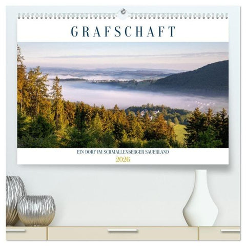 Grafschaft, ein Dorf im Schmallenberger Sauerland (hochwertiger Premium Wandkalender 2026 DIN A2 quer), Kunstdruck in Hochglanz