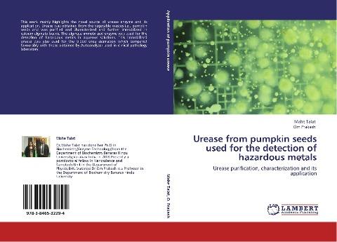 Urease from  pumpkin seeds used for the detection of hazardous metals