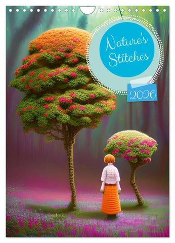 Nature's Stitches (Wall Calendar 2026 DIN A4 portrait), CALVENDO 12 Month Wall Calendar
