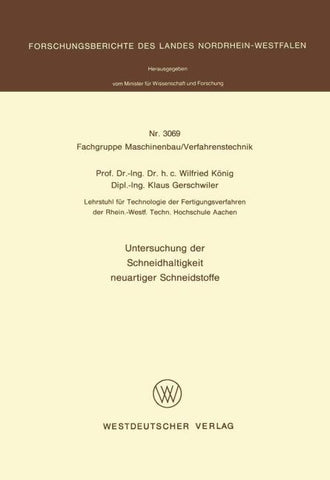 Untersuchung der Schneidhaltigkeit neuartiger Schneidstoffe