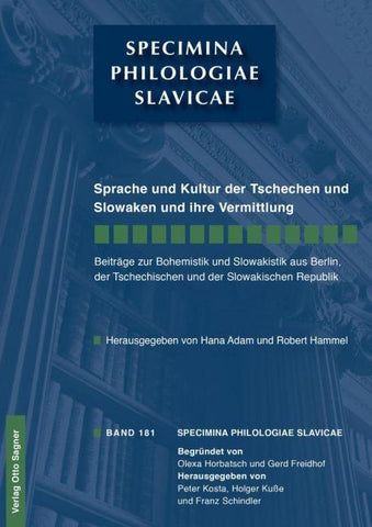 Sprache und Kultur der Tschechen und Slowaken und ihre Vermittlung