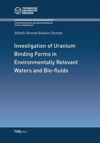 Investigation of Uranium Binding Forms in Environmentally Relevant Waters and Bio-fluids