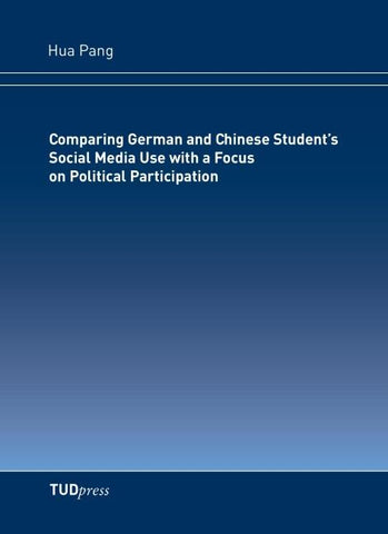 Comparing German and Chinese Student's Social Media Use with a Focus on Political Participation