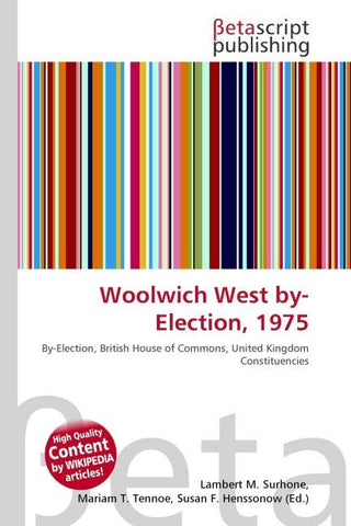 Woolwich West by-Election, 1975