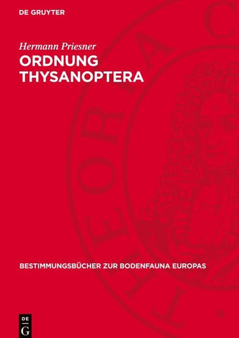 Ordnung Thysanoptera