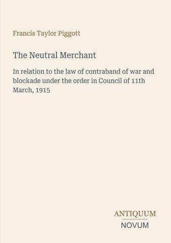 The Neutral Merchant