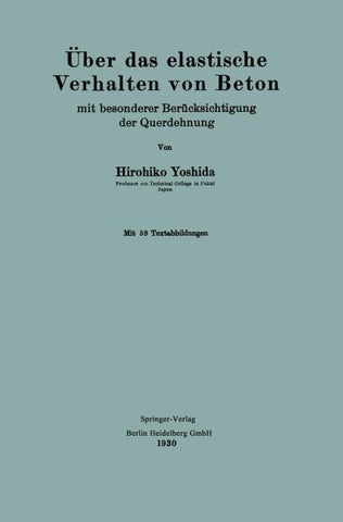 Über das elastische Verhalten von Beton
