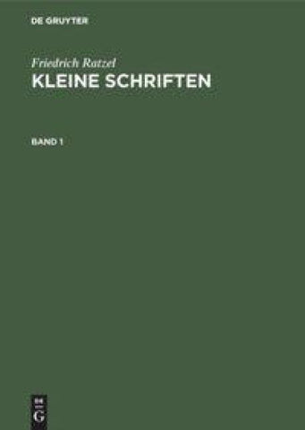 Kleine Schriften. Band 1