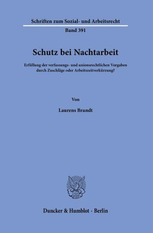 Schutz bei Nachtarbeit