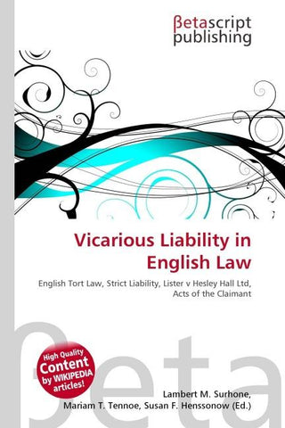 Vicarious Liability in English Law