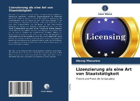 Lizenzierung als eine Art von Staatstätigkeit