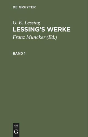 Lessing’s Werke. Band 1