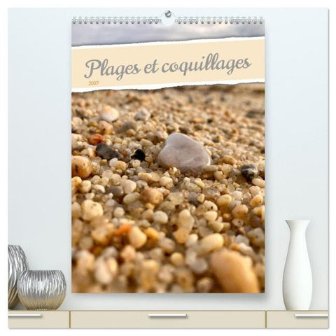 Plages et coquillages (Calendrier mural 2027 DIN A2 horizontal) calendrier de bureau