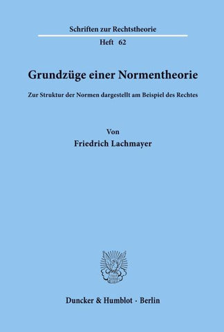 Grundzüge einer Normentheorie.