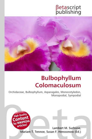 Bulbophyllum Colomaculosum