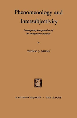 Phenomenology and Intersubjectivity