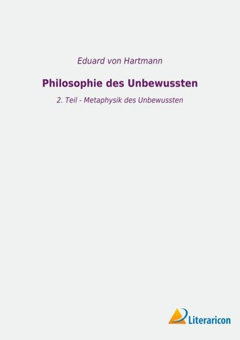 Philosophie des Unbewussten