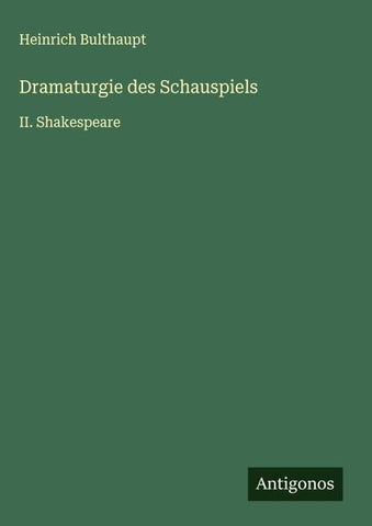 Dramaturgie des Schauspiels