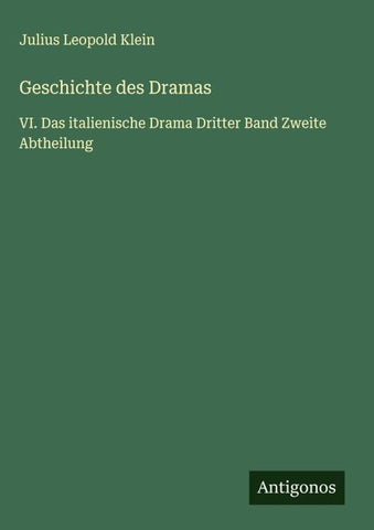 Geschichte des Dramas