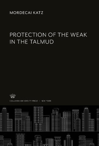 Protection of the Weak in the Talmud