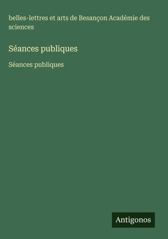 Séances publiques