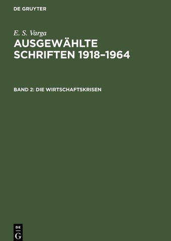 Die Wirtschaftskrisen