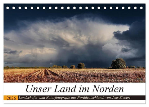 Unser Land im Norden (Tischkalender 2026 DIN A5 quer), CALVENDO Monatskalender