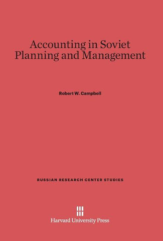 Accounting in Soviet Planning and Management