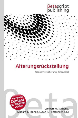 Alterungsrückstellung
